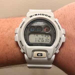 Men’s white G-Shock watch